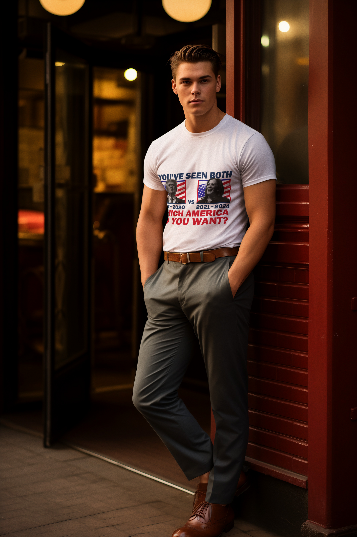 Unisex Tee-Democratic-Which America Do You Want?