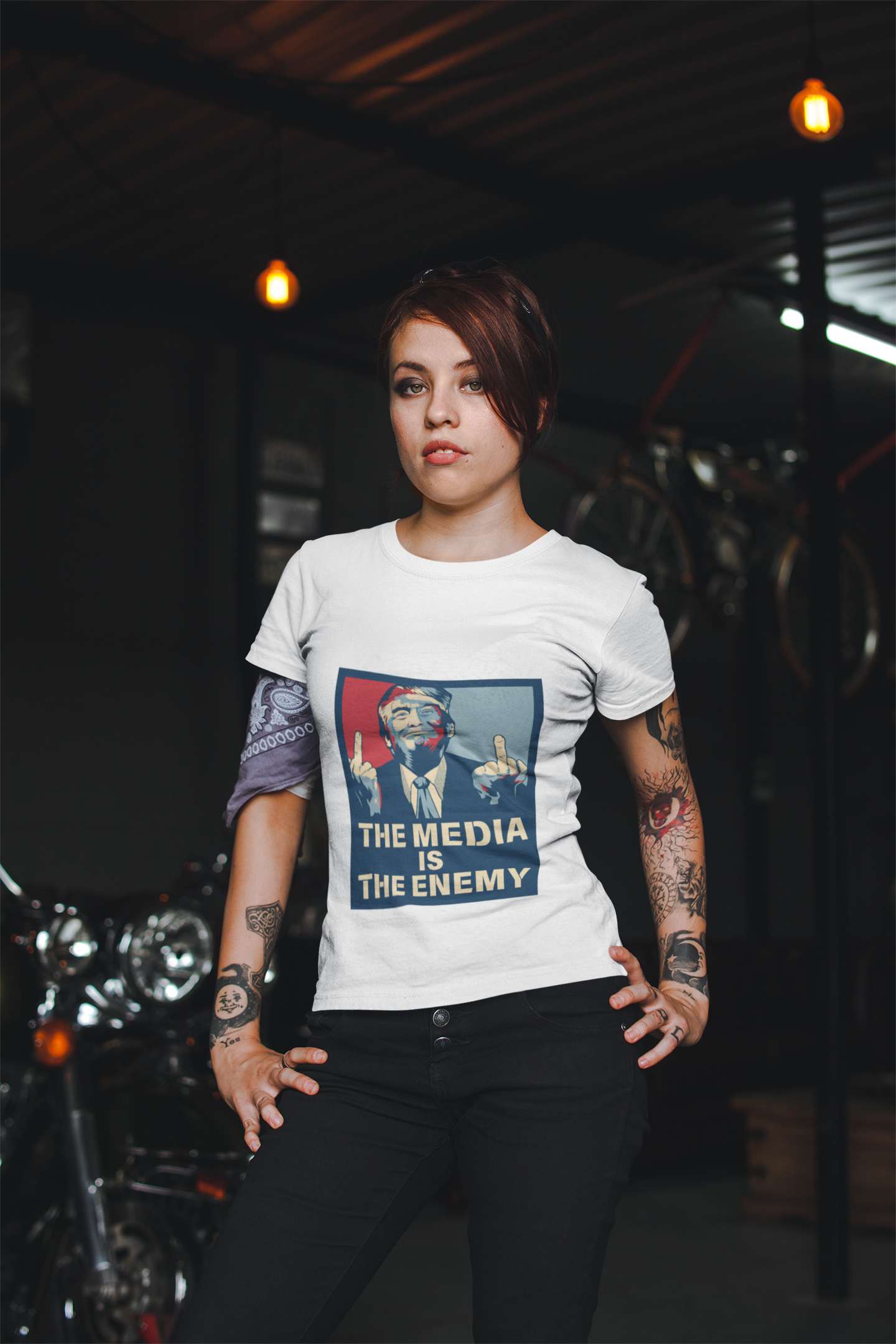 Unisex Tee-The Media Is The Enemy