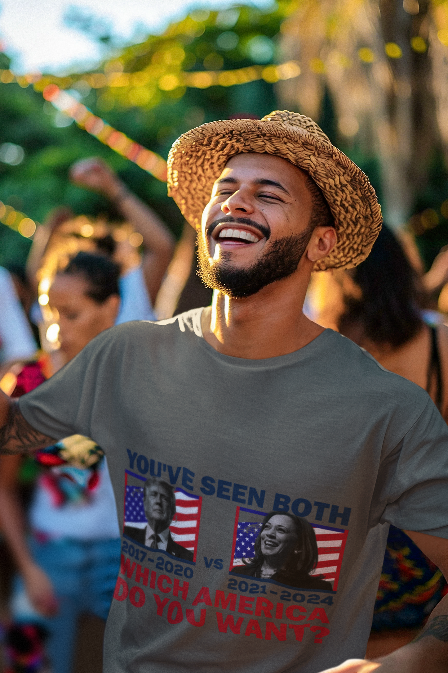 Unisex Tee-Democratic-Which America Do You Want?