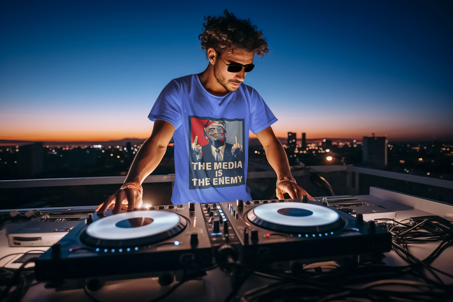 Unisex Tee-The Media Is The Enemy