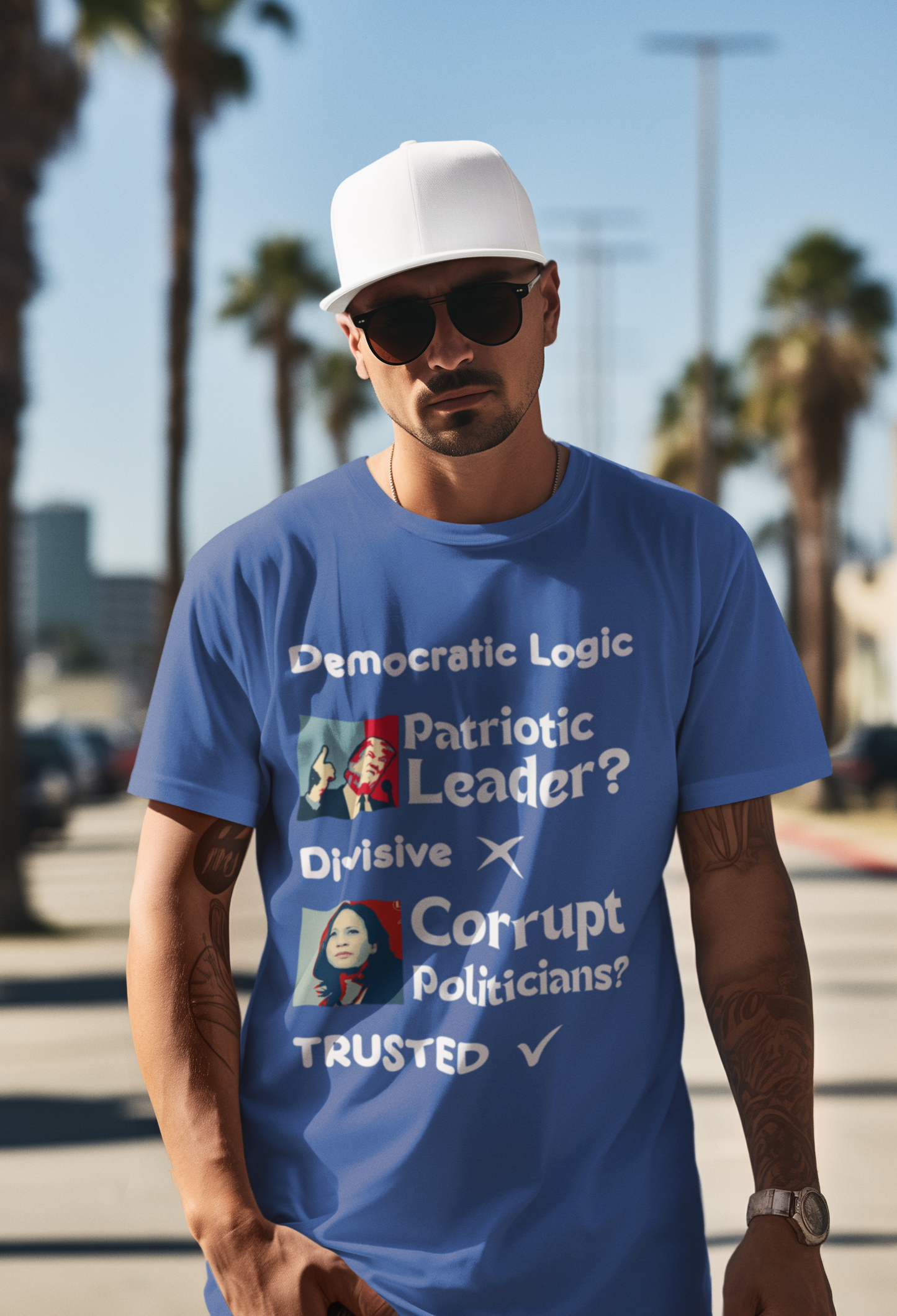 Unisex Tee-Democratic Logic- Patriotic vs Corrupt