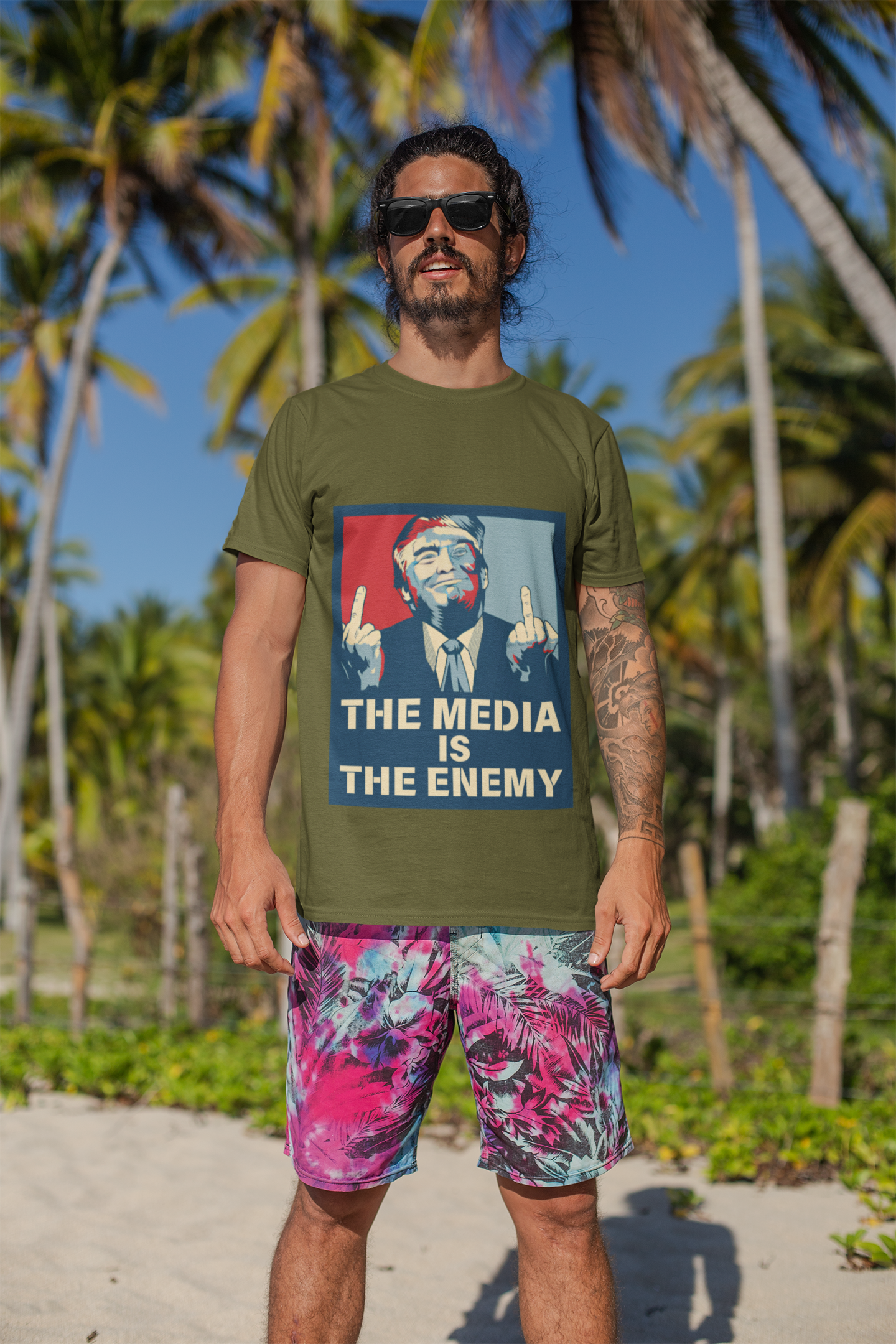 Unisex Tee-The Media Is The Enemy