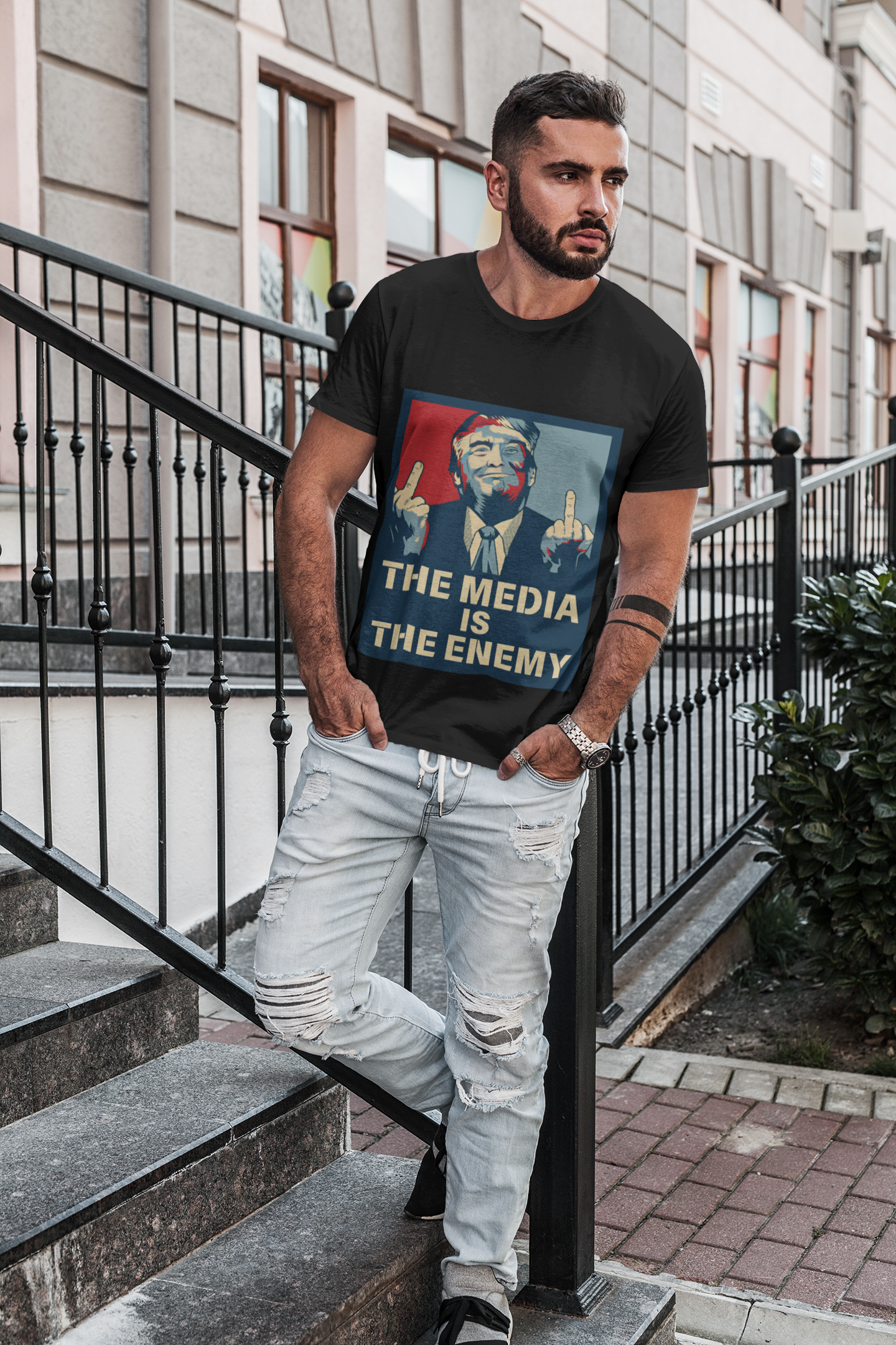 Unisex Tee-The Media Is The Enemy