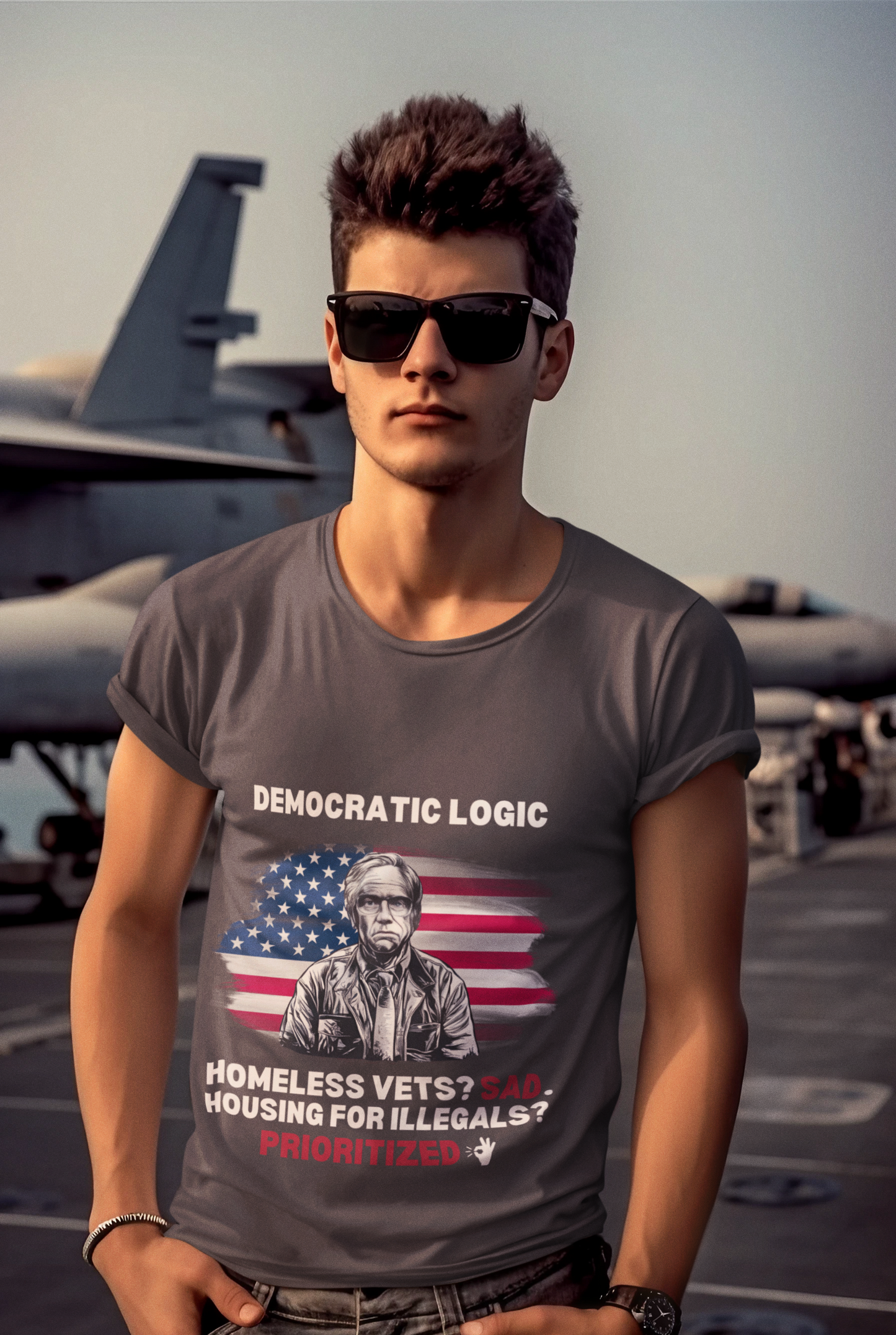 Unisex Tee-Democratic Logic-Veterans
