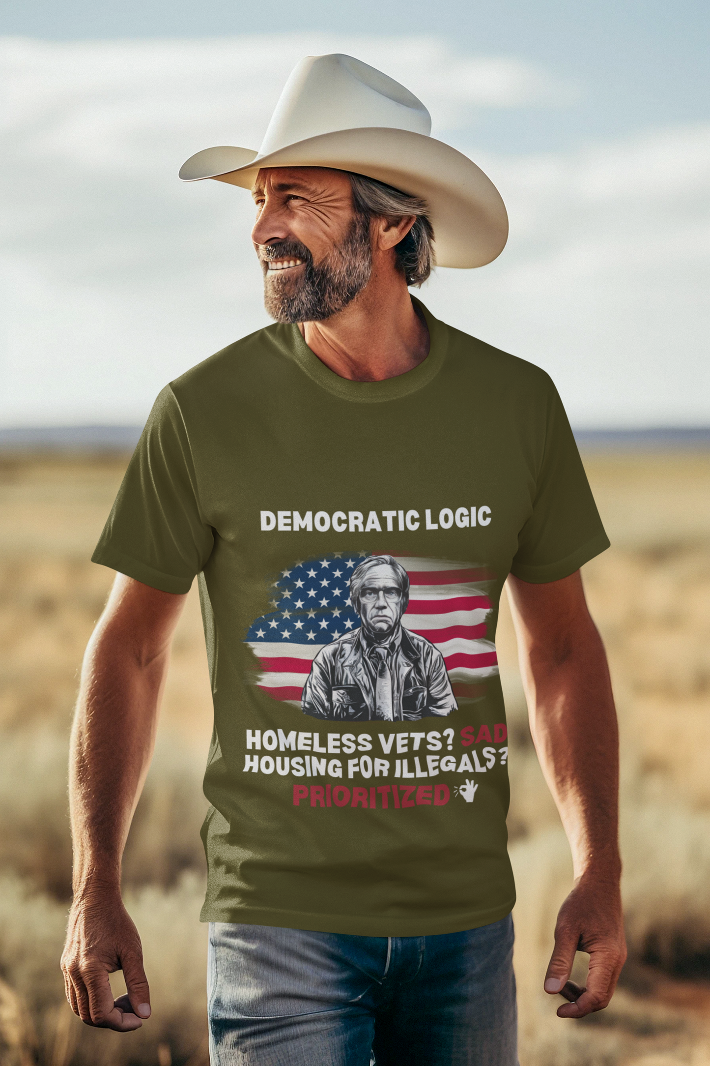 Unisex Tee-Democratic Logic-Veterans